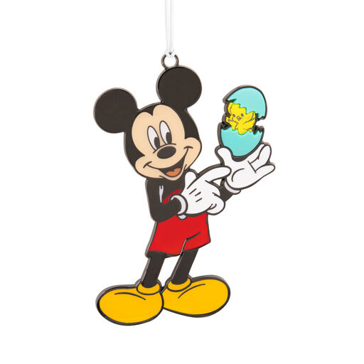 Disney Mickey Mouse and Easter Egg Metal With Dimension Hallmark Ornament, 
