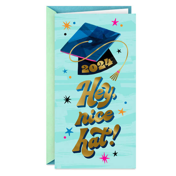Nice Hat Money Holder 2024 Graduation Card
