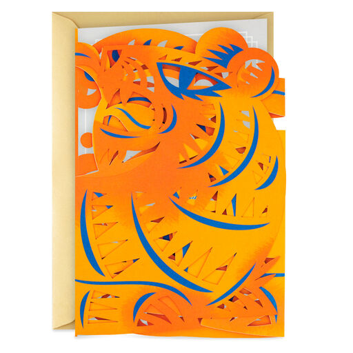 Year of the Tiger Chinese Zodiac Birthday Card, 
