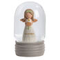 Blossom Bucket November Birthstone Angel Snow Globe  image number 1