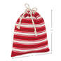 10" and 20" Santa and Stripes 2-Pack Fabric Christmas Gift Bags, , large image number 4