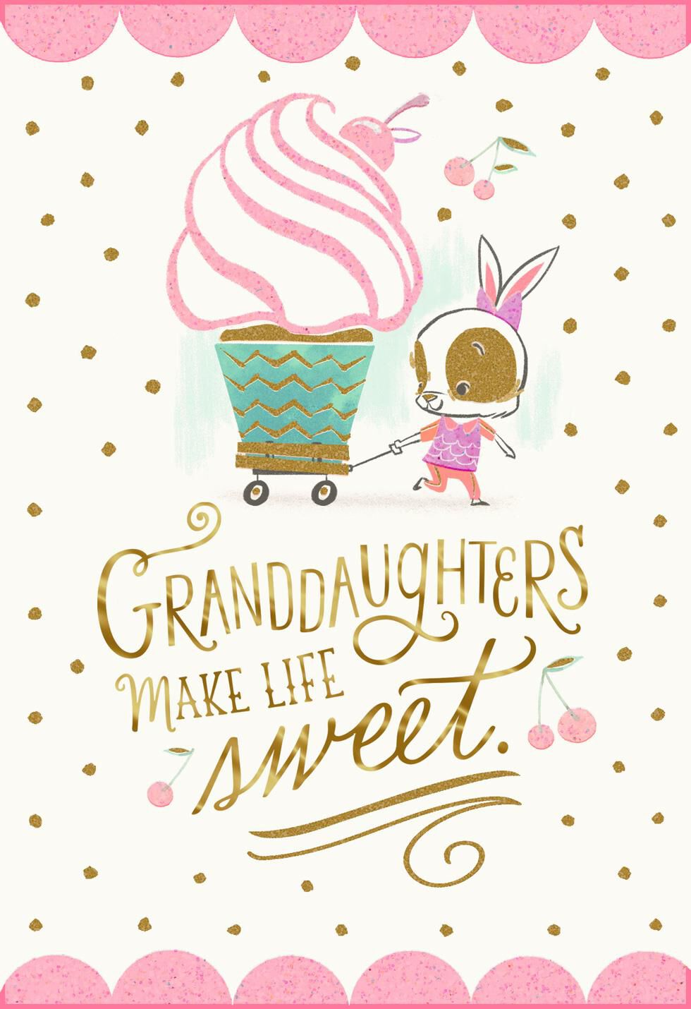 Sweeties Like You Birthday Card for Granddaughter