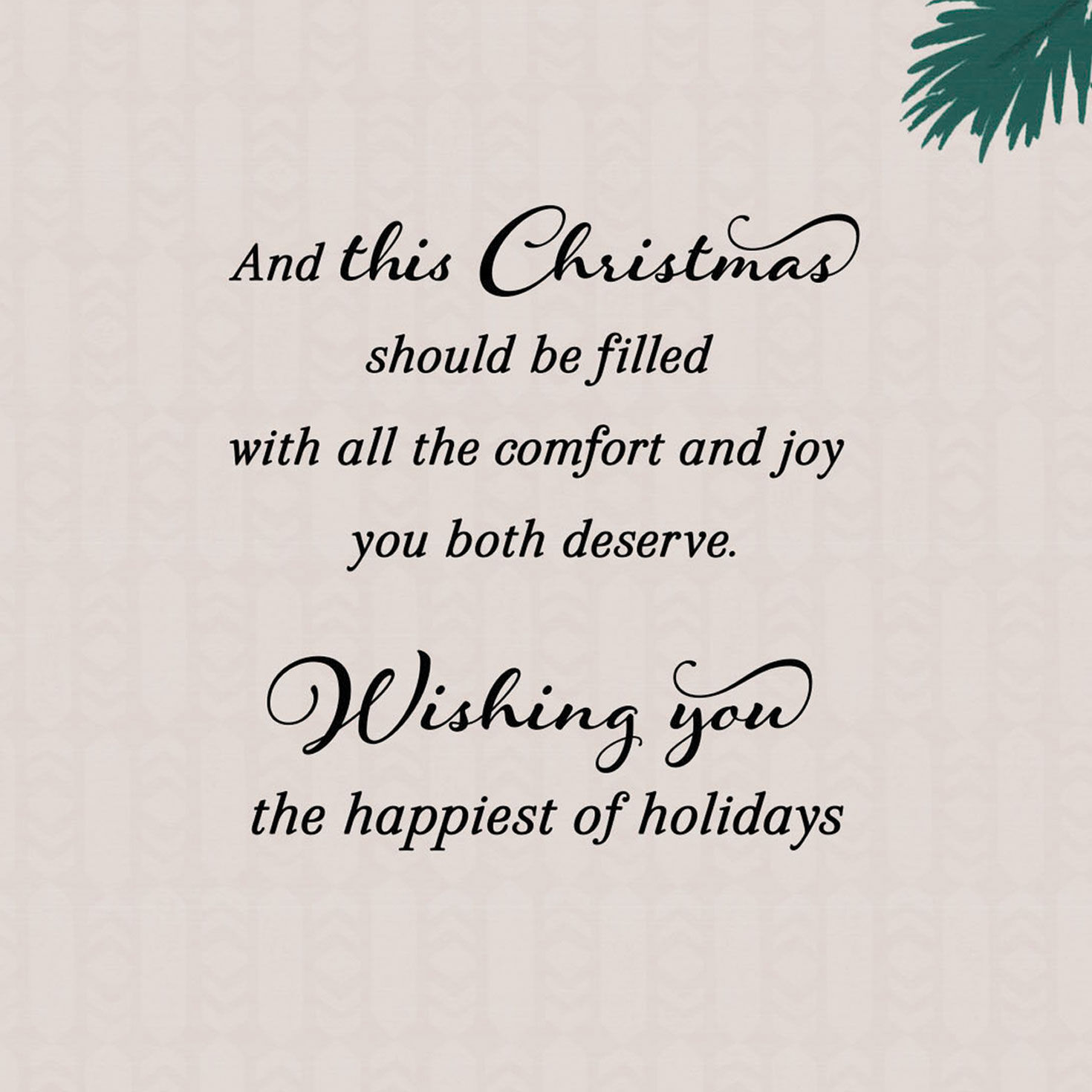 Painted White Poinsettia Ornament Christmas Card for Couple Sentiment image number 2