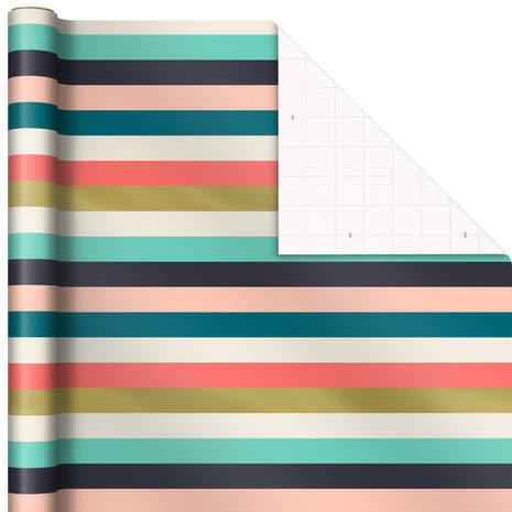 Eclectic Stripes Wrapping Paper, 27 sq. ft., , large