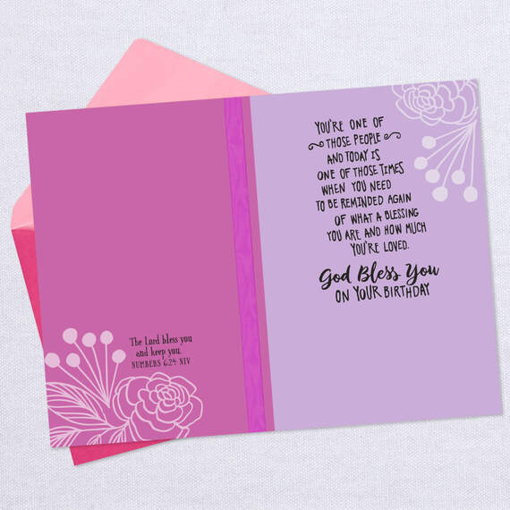 God Bless You Religious Birthday Card, , large image number 4