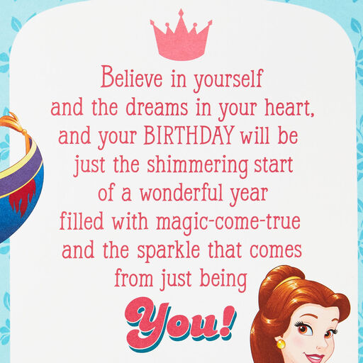 Disney Princess You Shine Musical Birthday Card With Light, 