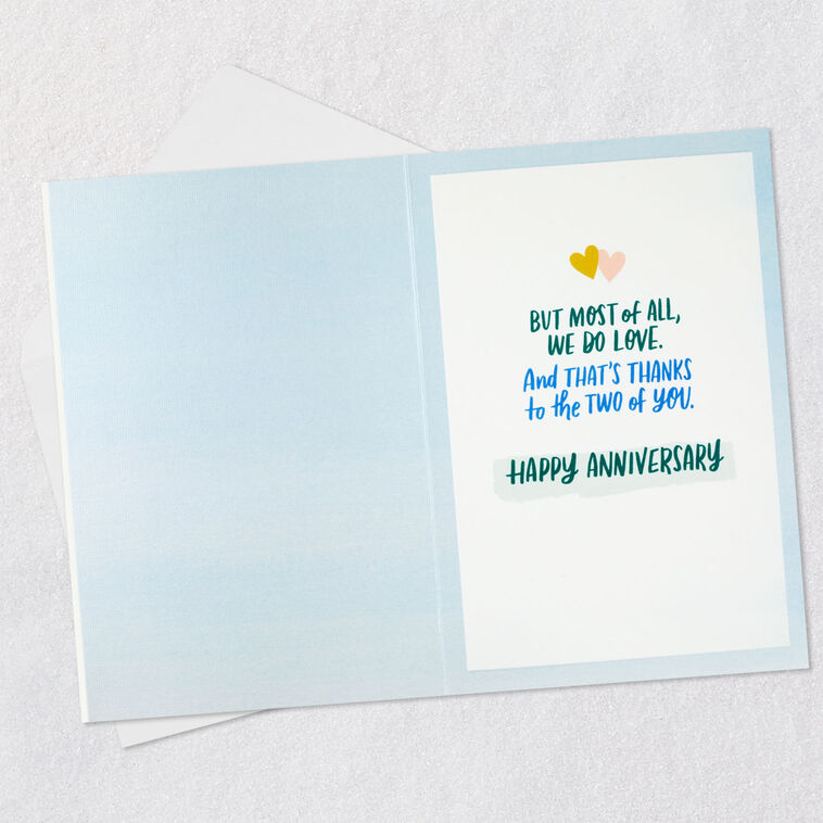 Abstract House with Colorful Lettering Anniversary Card  image number 3