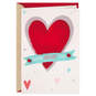 Fuzzy Heart Feel the Love Valentine's Day Card, , large image number 1
