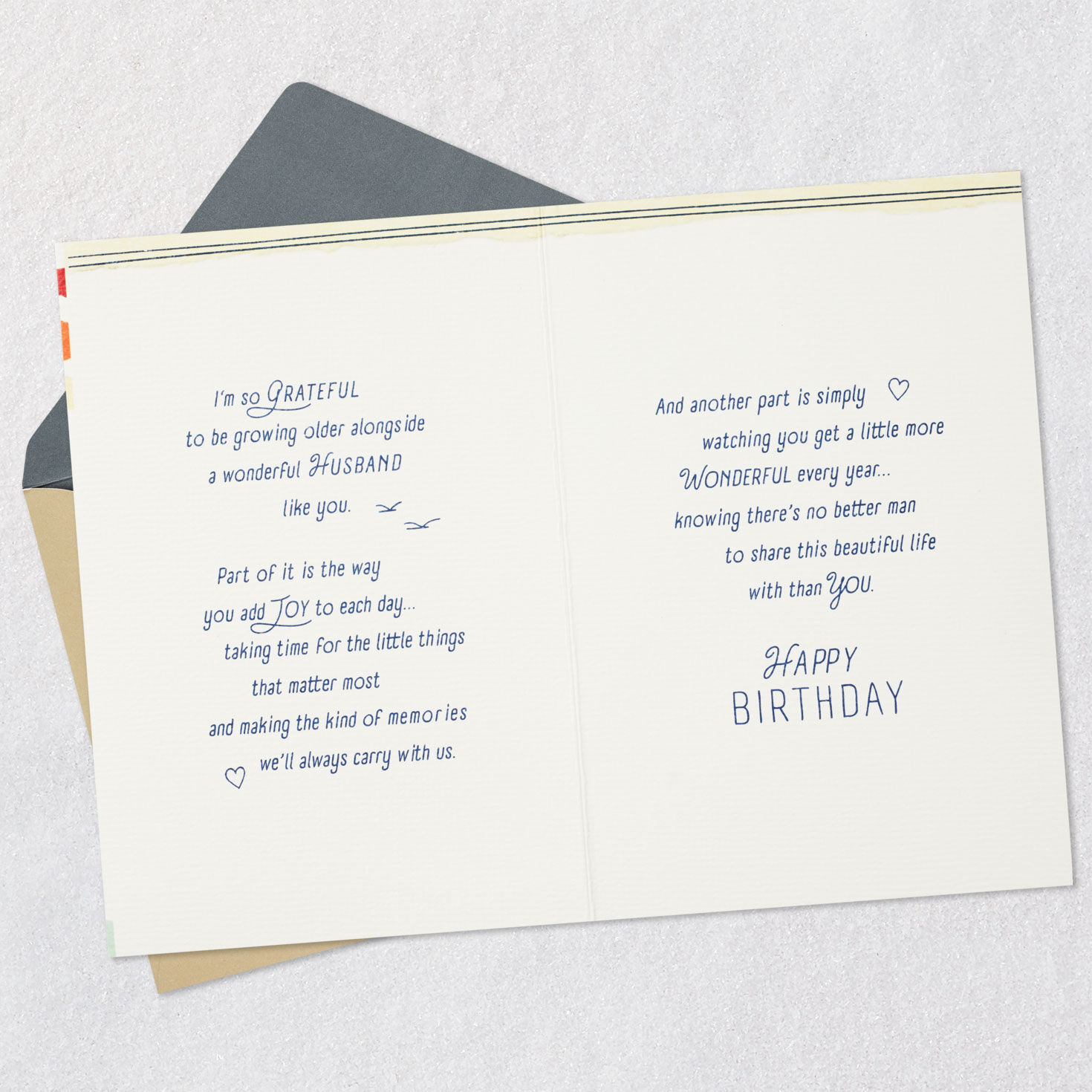 Blessed to Share Life With You Birthday Card for Husband - Greeting ...