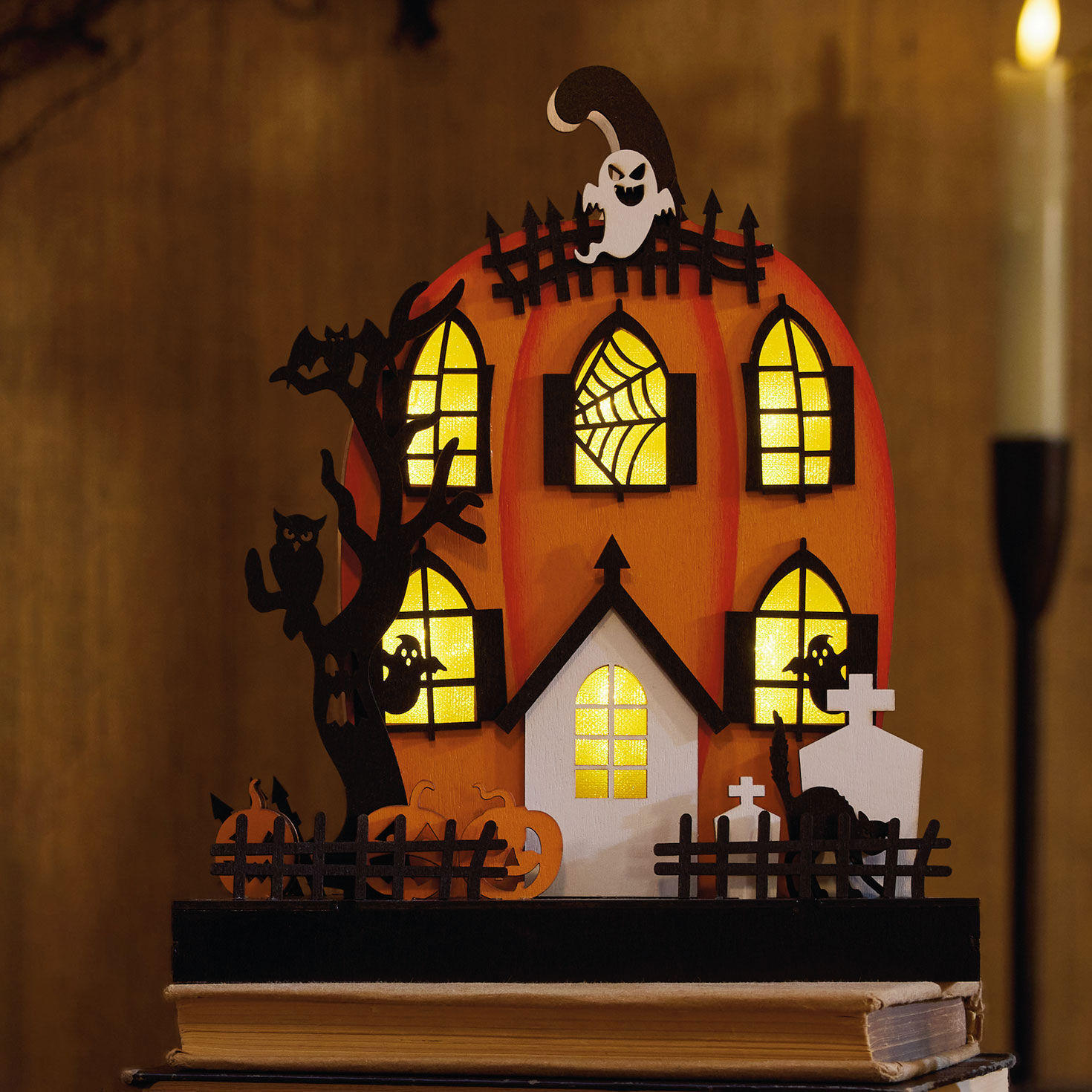 Briarwood Lane Halloween Hausflagge – 101,6 X 71,1 Cm – Grusel-Pickup Motiv – Wetterfest