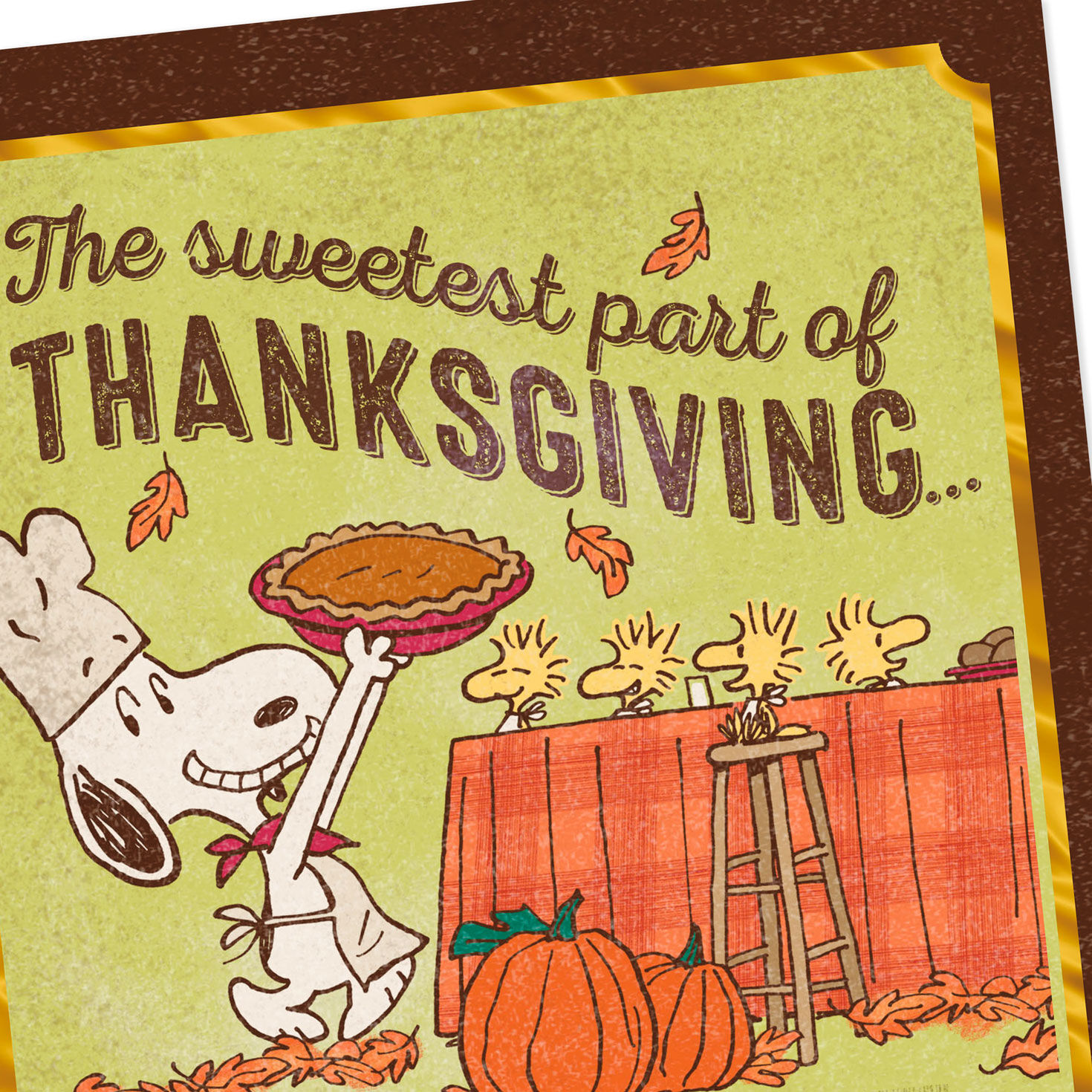 Peanuts® Snoopy Sharing the Love Cute Thanksgiving Card - Greeting ...