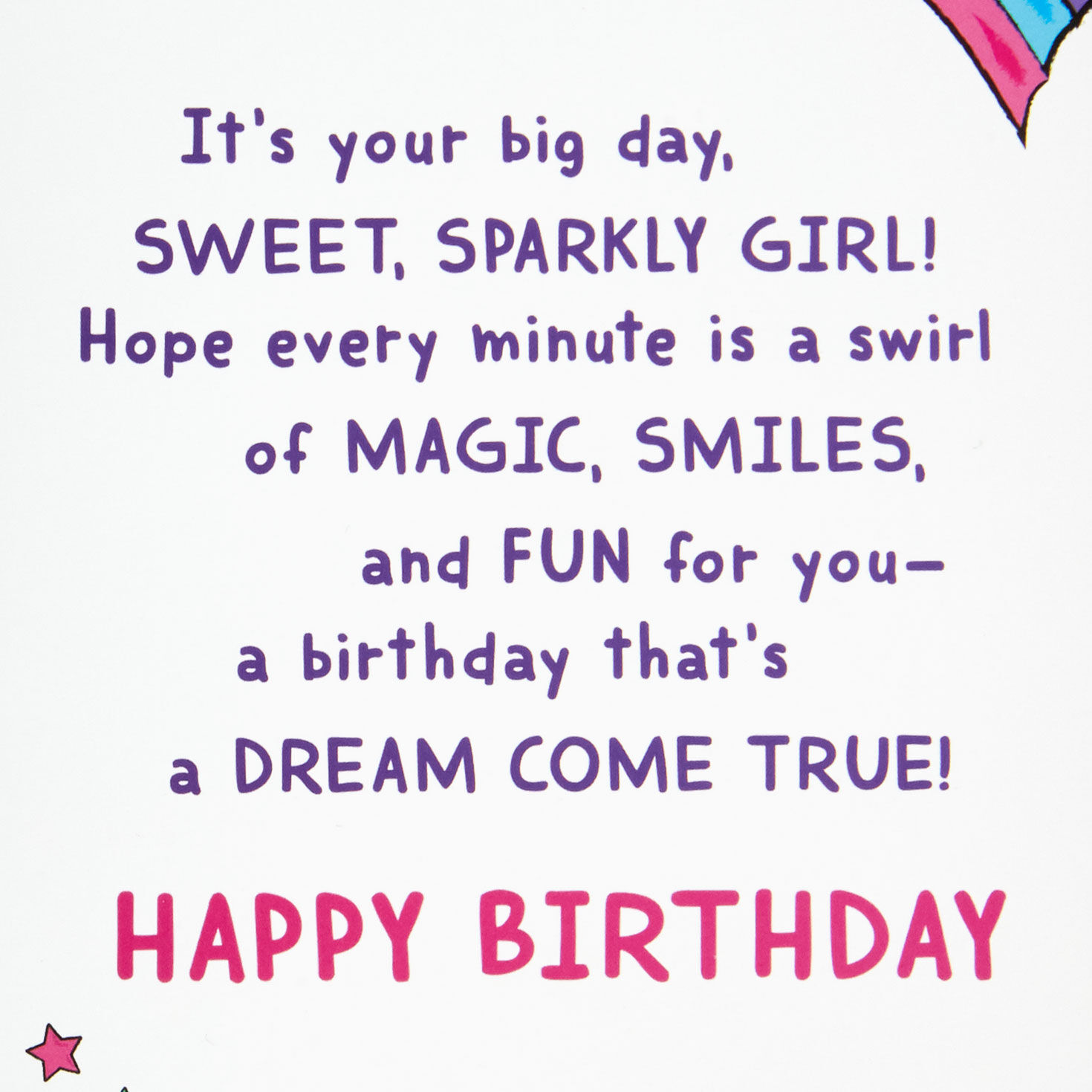 Disney Minnie Mouse Birthday Card for Girls sentiment image number 2