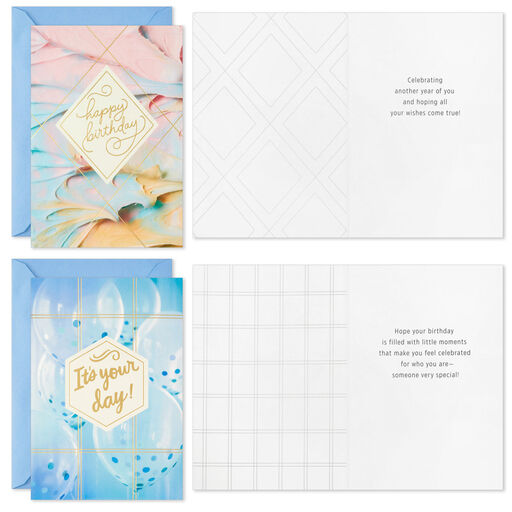 Fabulous Celebration Assorted Birthday Cards, Pack of 16, 