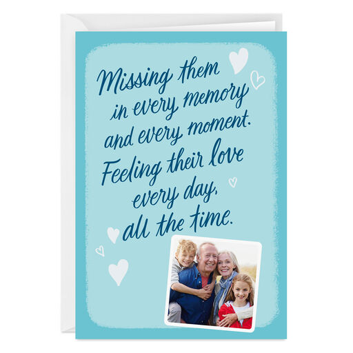 Personalized Remembering Their Love Tribute Photo Card, 