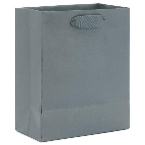6.5" Gray Small Gift Bag, Gray, large image number 6
