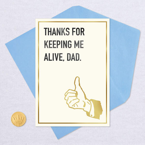 Thumbs Up for Dad Funny Father's Day Card, , large image number 5