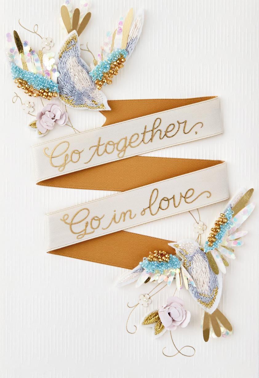 Love Birds Wedding Card