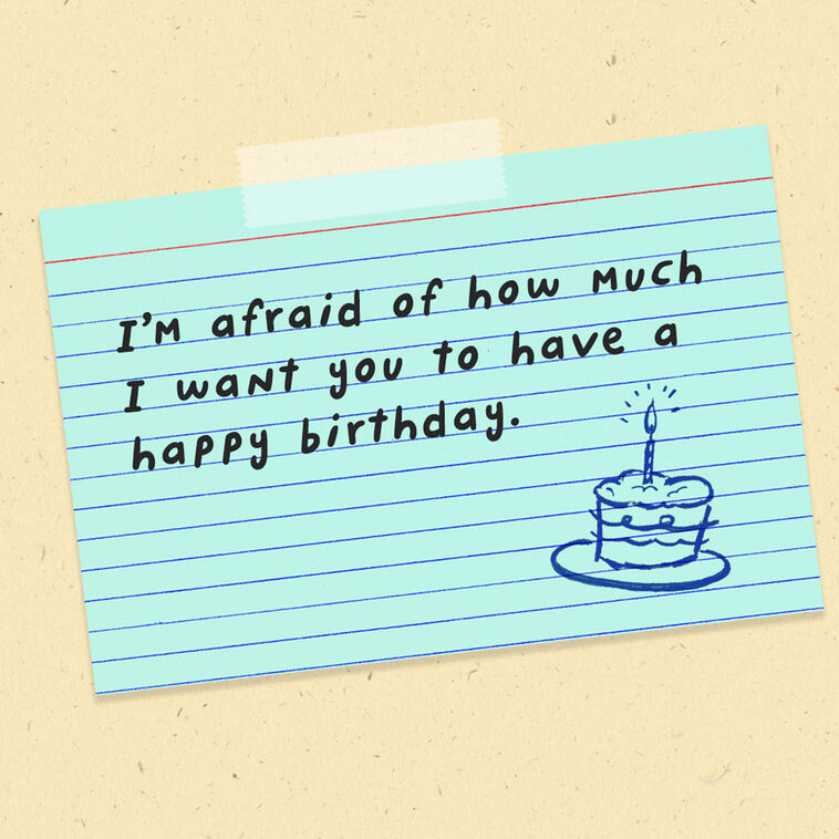 The Office Michael Scott Funny Birthday Card Sentiment image number 2