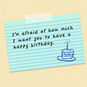 The Office Michael Scott Funny Birthday Card Sentiment image number 2