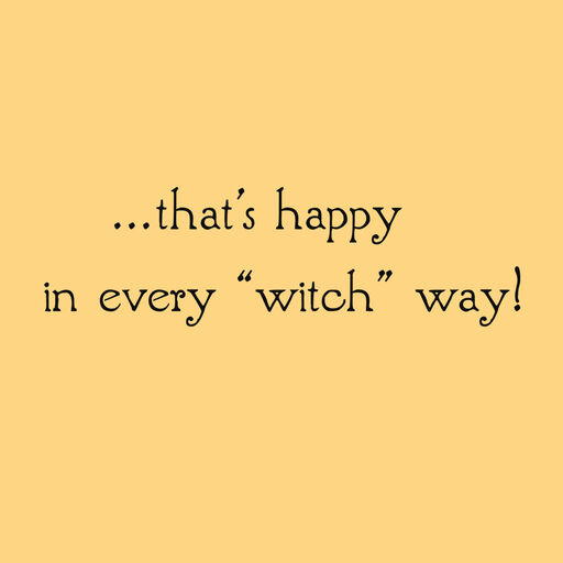 Happy Every Witch Way Halloween Card, 