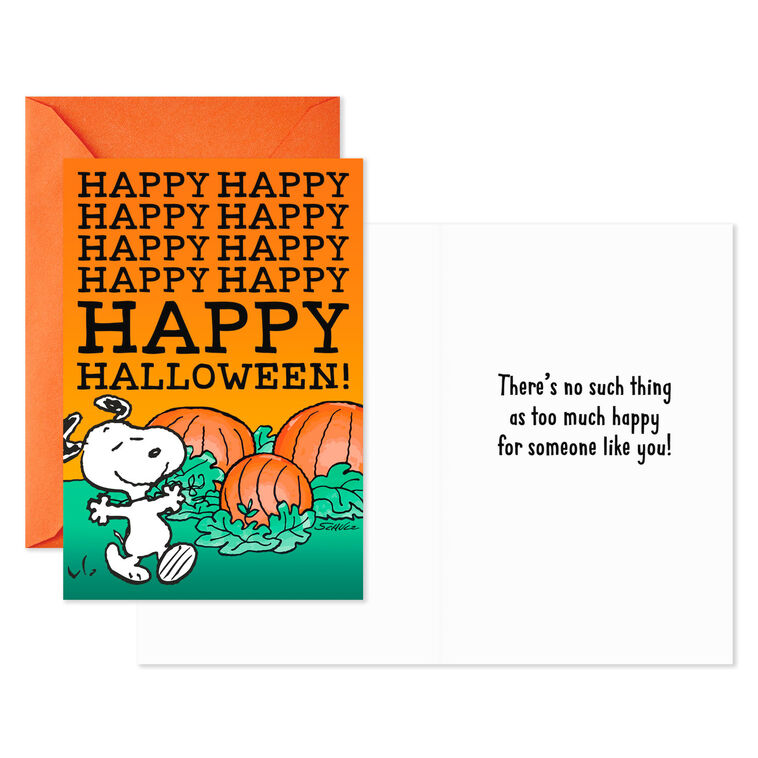 Peanuts® Witches and Pumpkins Halloween Cards, Pack of 6, , large image number 3