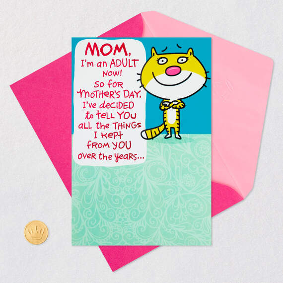 Things I Kept From You Funny Pop-Up Mother's Day Card, , large image number 5