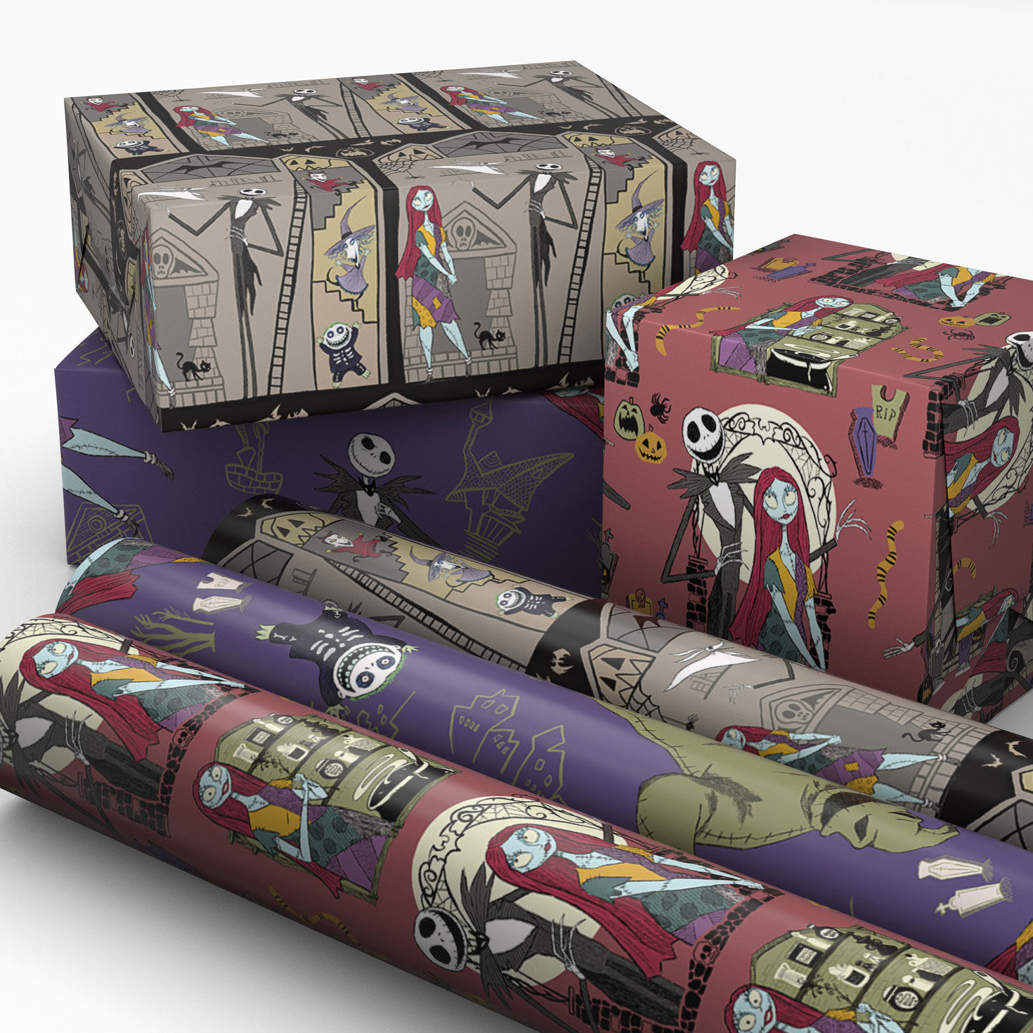 The Nightmare Before Christmas Mini Gift Wrap Rolls in use image number 2