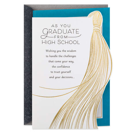 Three Wishes High School Graduation Card, , large