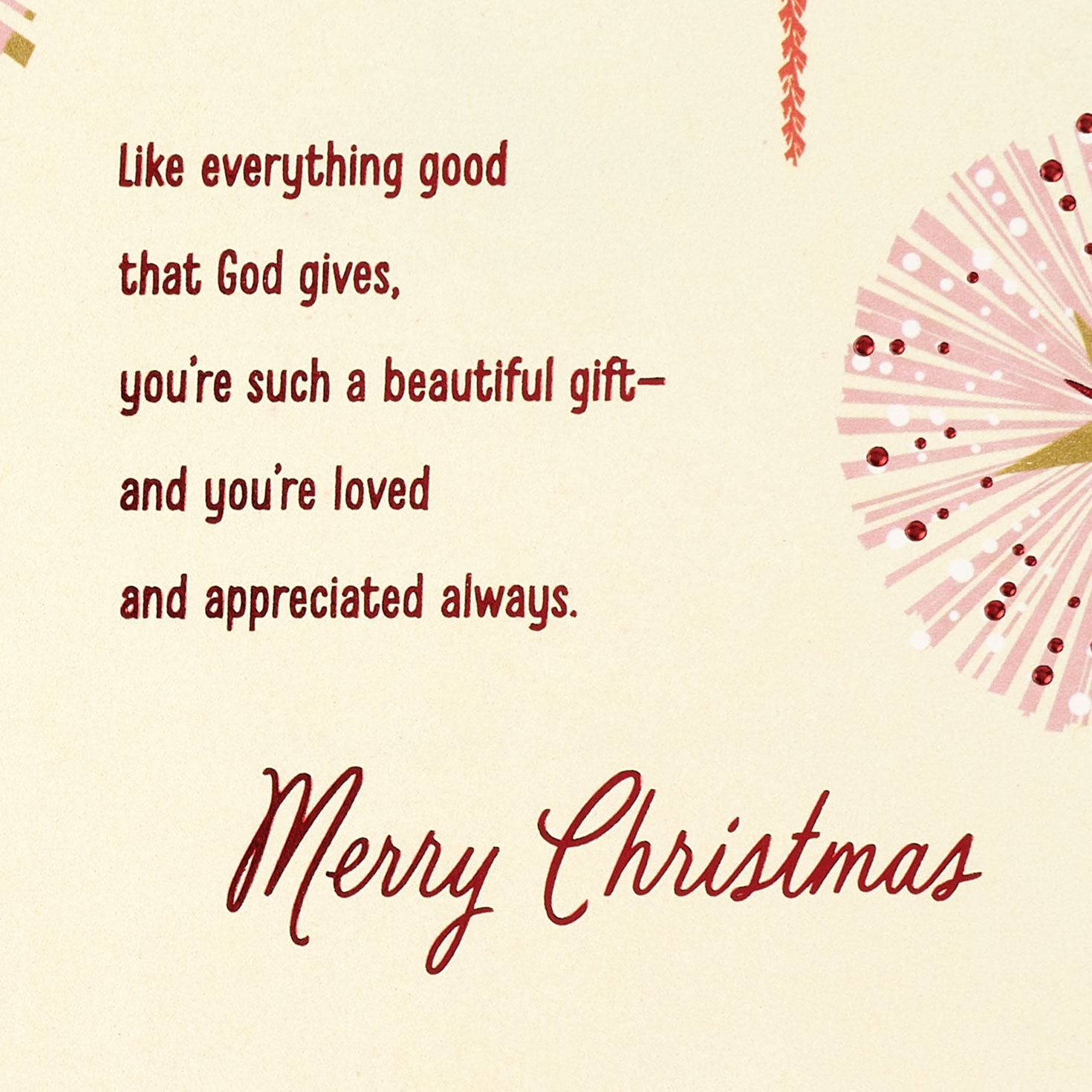 You're Such a Beautiful Gift Religious Christmas Card for Daughter for only USD 5.59 | Hallmark