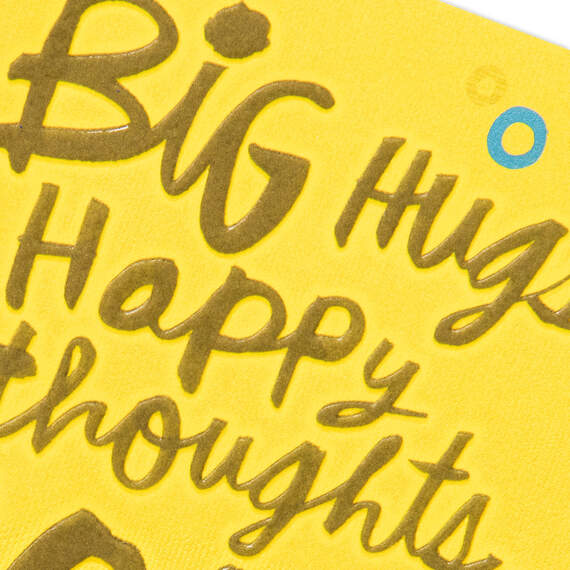 Big Hugs, Happy Thoughts, Good Vibes Get Well Card, , large image number 4