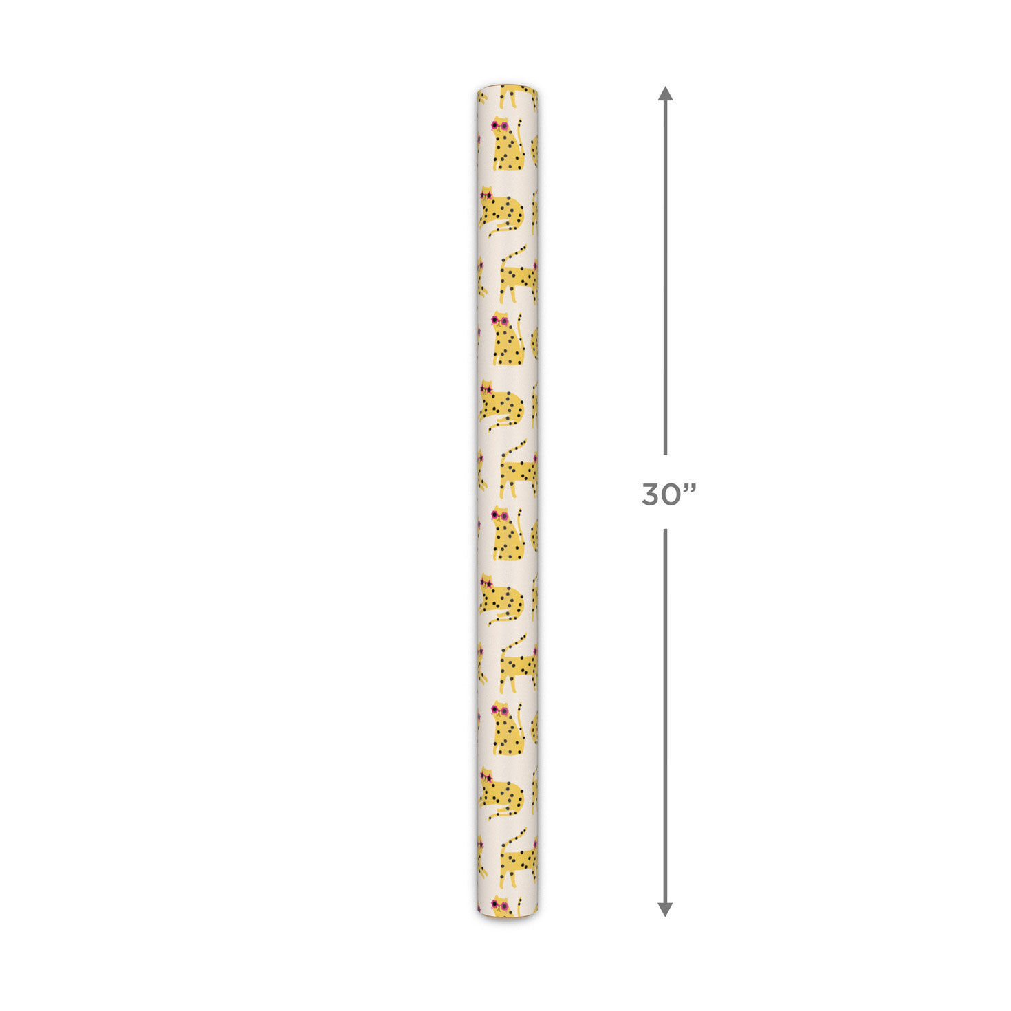 Cats in Sunnies on Pale Pink Gift Wrap Roll Measurement image number 5