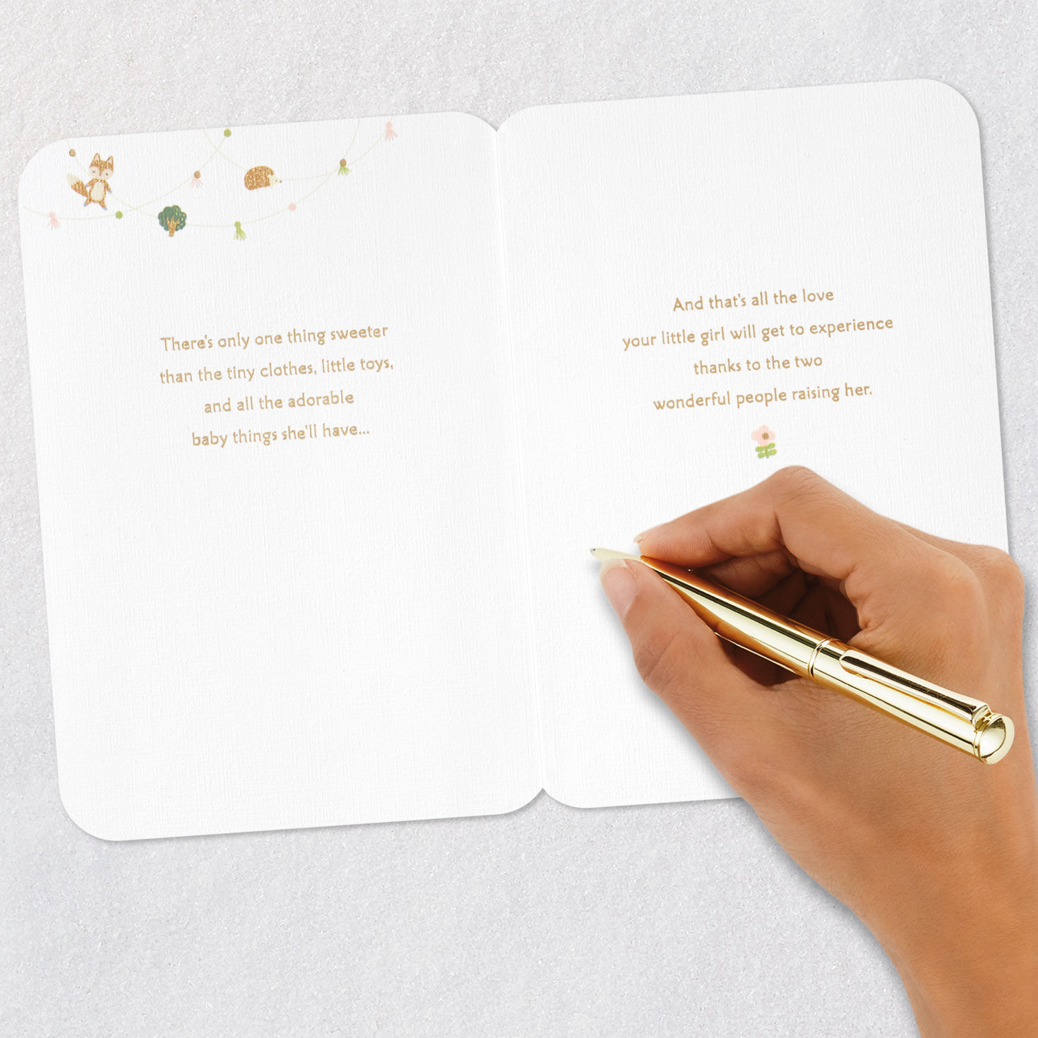 Baby Clothes and Toys New Baby Girl Card for Parents  image number 7