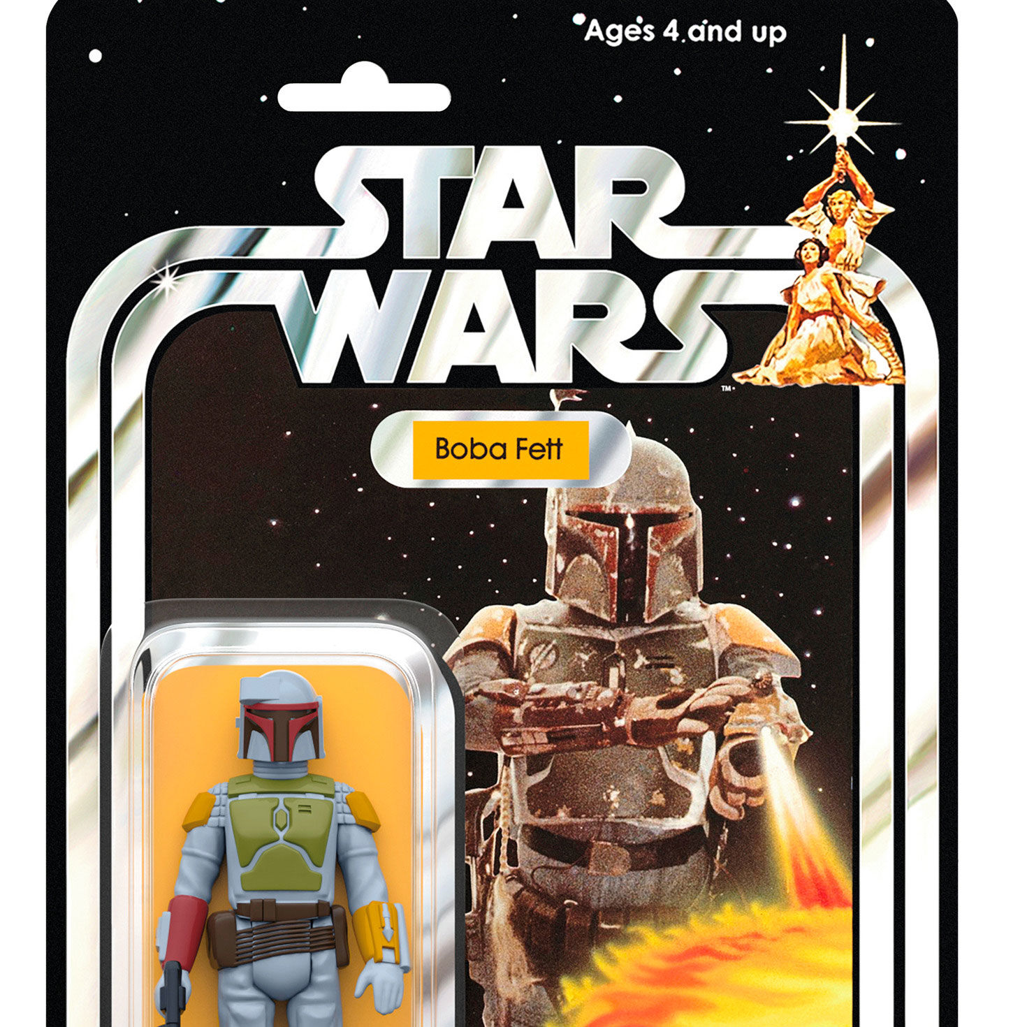 Star Wars Boba Fett Action Figure Ornament upclose view image number 5