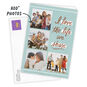 Personalized Photo Collage on Blue Love Photo Card  image number 2