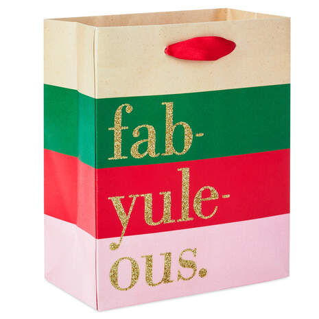 6.5" Fab Yule Ous Small Christmas Gift Bag, , large