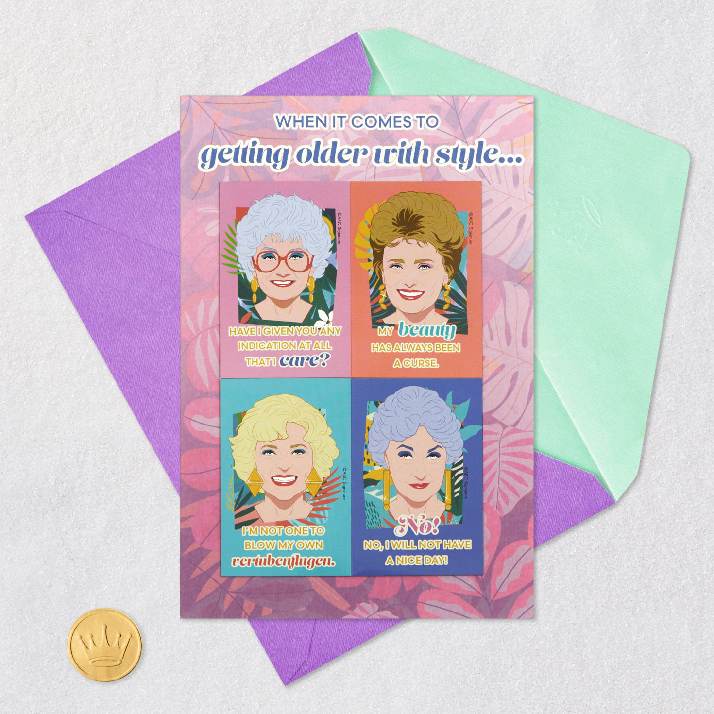 The Golden Girls You Are Golden, Girl Birthday Card With Removable Magnets, , large image number 6