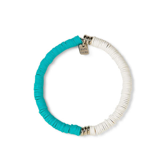 Pura Vida Darling Turquoise and White Stretch Bracelet