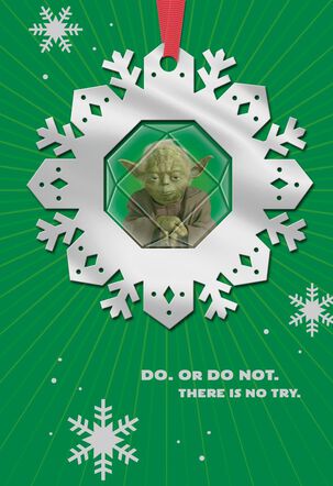Star Wars™ Yoda™ Christmas Card With Ornament