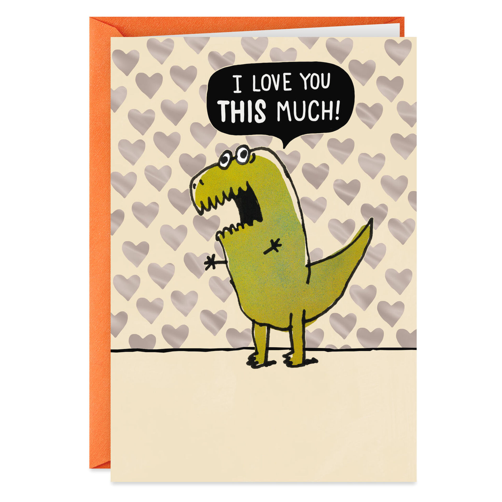 Dinosaur Hug Dilemma Funny Love Card Greeting Cards Hallmark