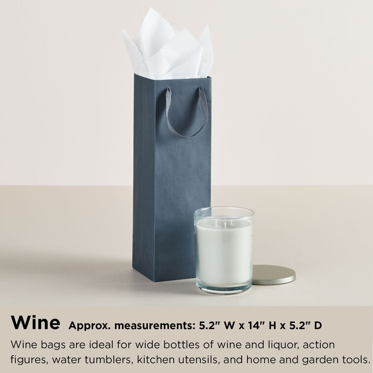 Colorful Happy Birthday Wine Bottle Gift Bag Sizing guide image number 7