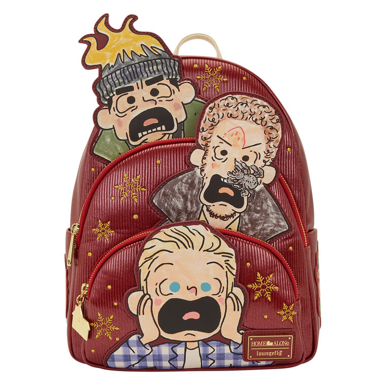 Loungefly Home Alone Kevin, Harry and Marv Backpack