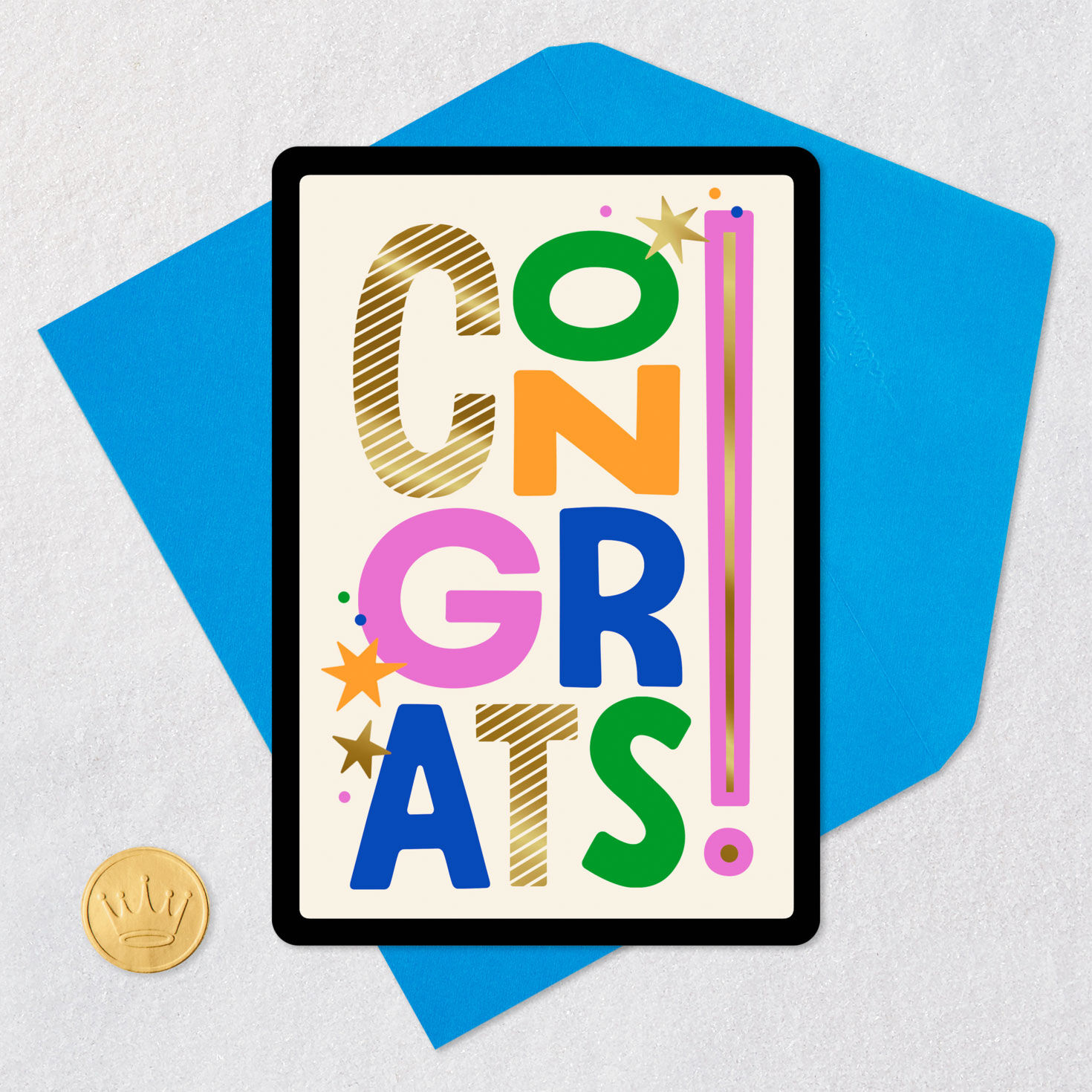 Colorful Congrats Venmo Congratulations Card, , large image number 7