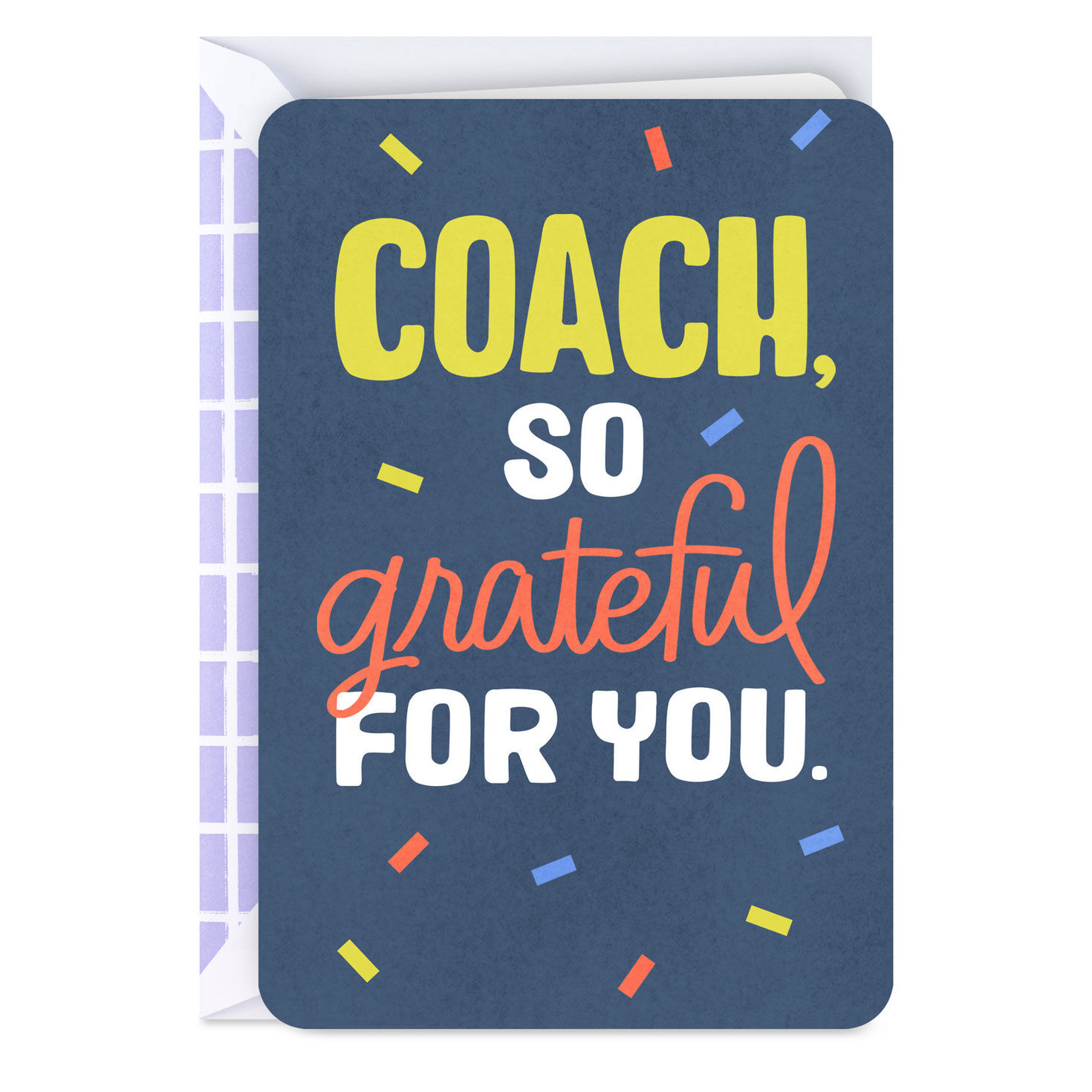 Grateful for You Thank You Card for Coach