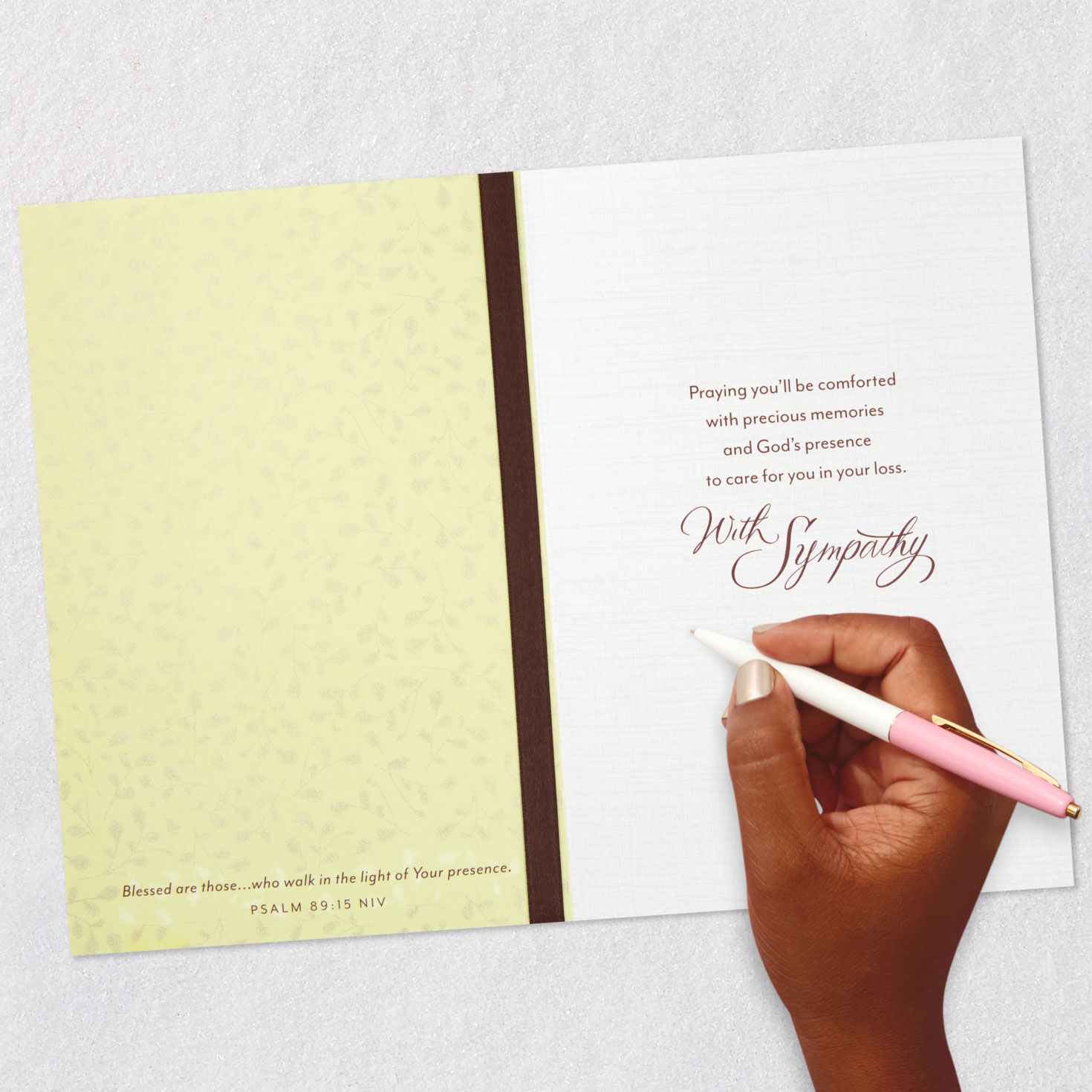 God Bless You Religious Birthday Card for Her Signing card image number 6