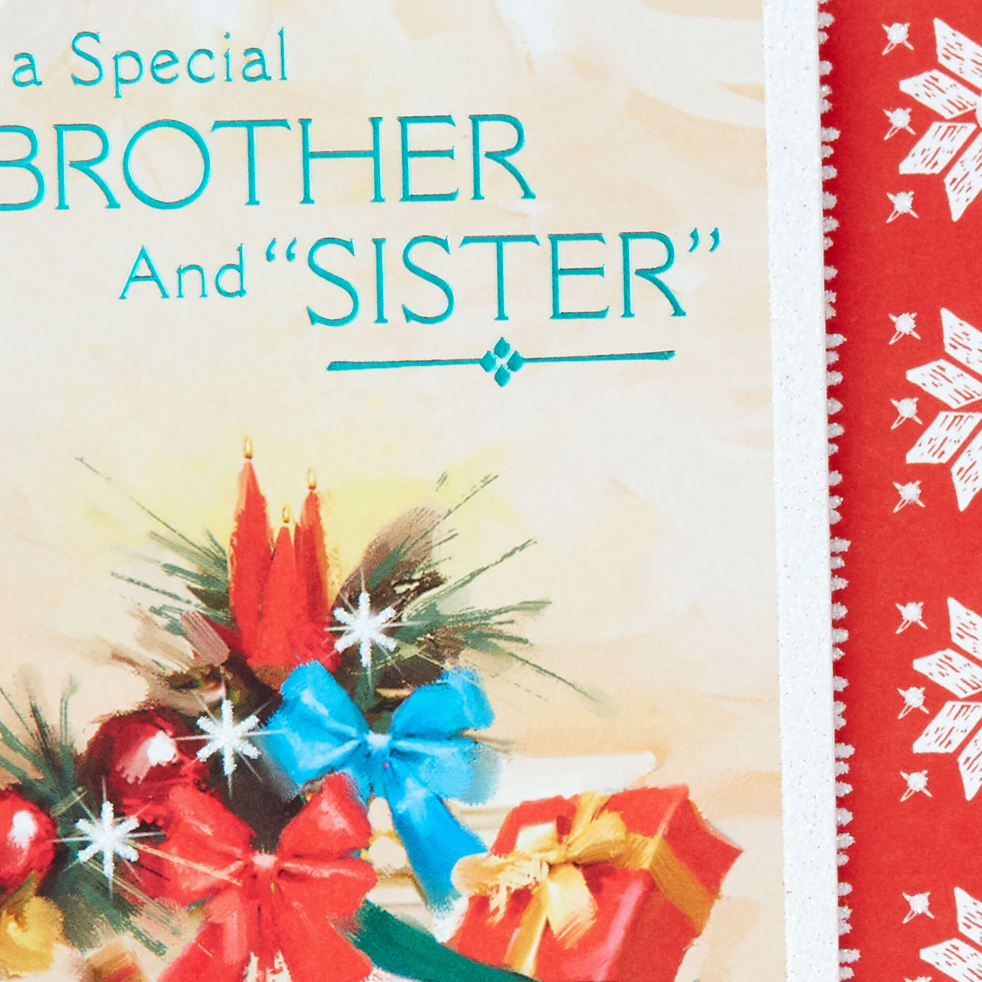 Wishing You Happy Memories Christmas Card for Brother and Wife