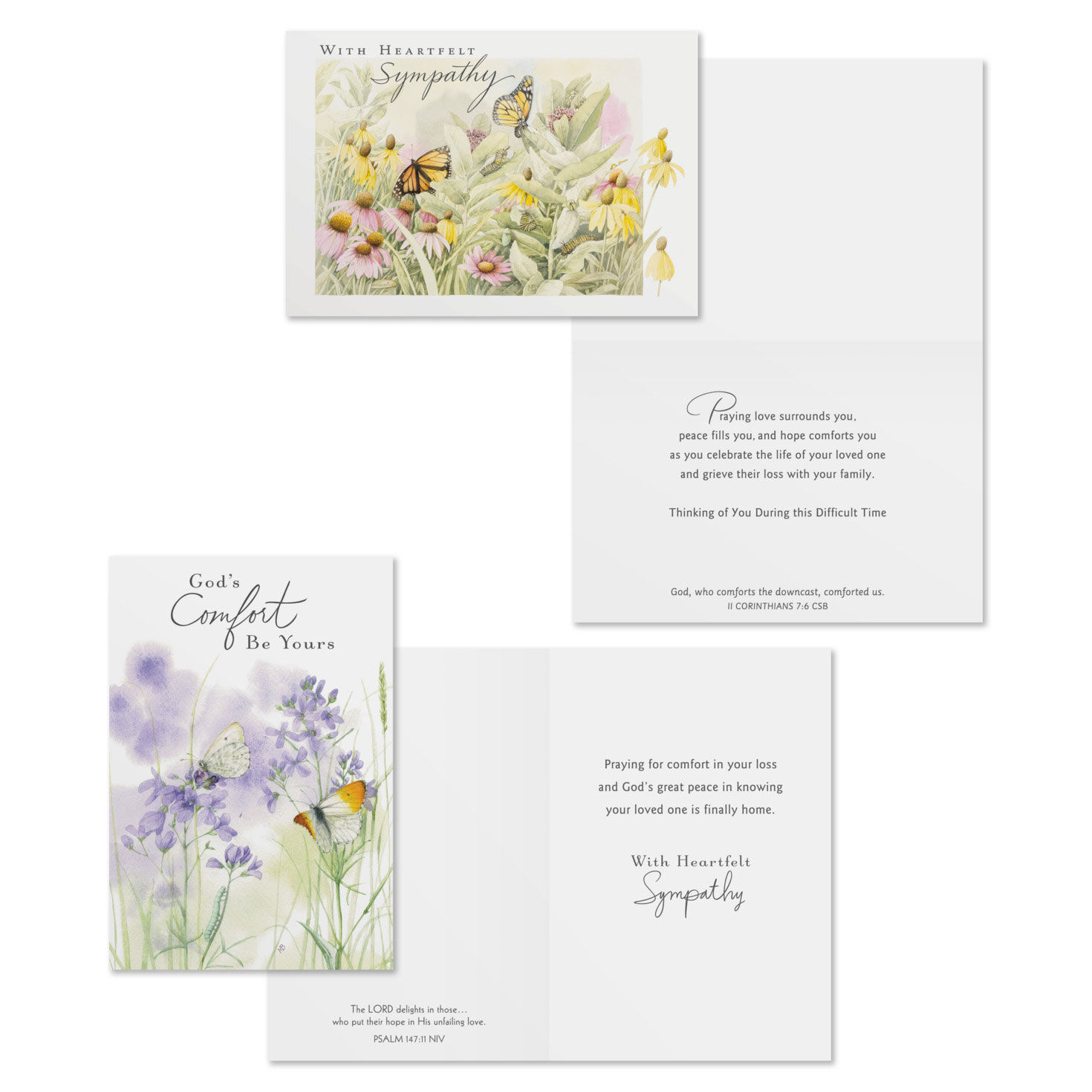 Bastin Nature DaySpring Sympathy Cards Assortment Card Front with Sentiment image number 4