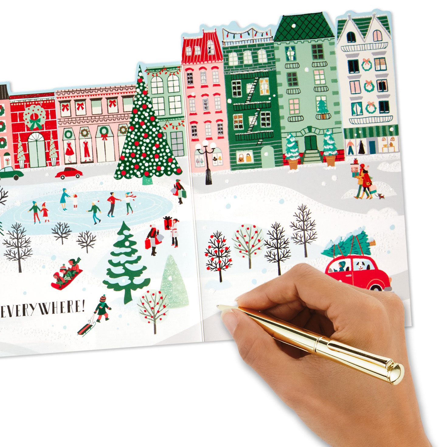 Merry Christmas Everywhere Boxed Christmas Cards, Pack of 8 for only USD 20.49 | Hallmark