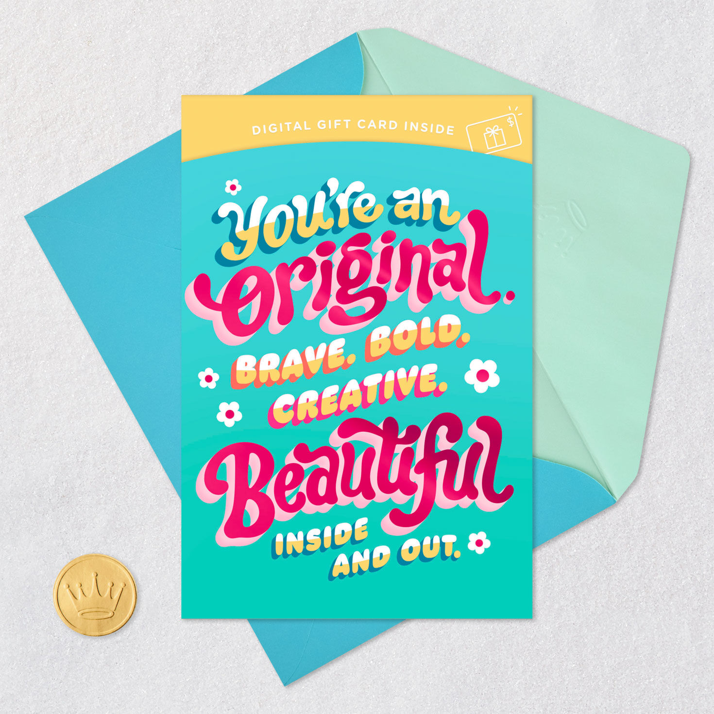 You're an Original Gift Card Greeting Birthday Card for Kids, , large image number 8