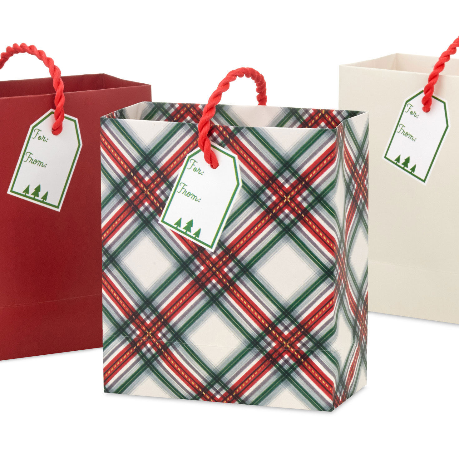 Yuletide Classics 3-Pack Christmas Gift Card Bags Back image number 6