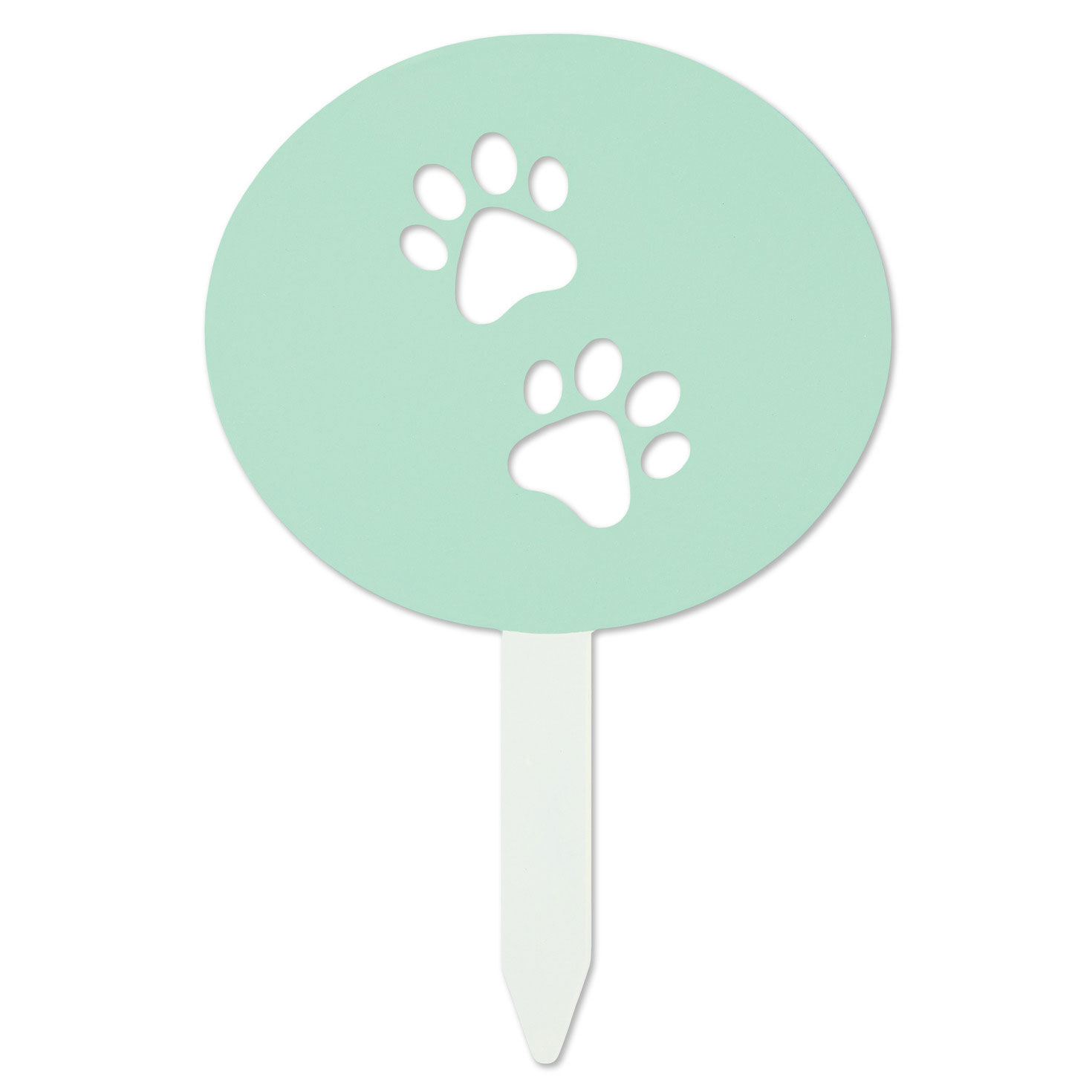 Paw Prints Garden Stake, 6"